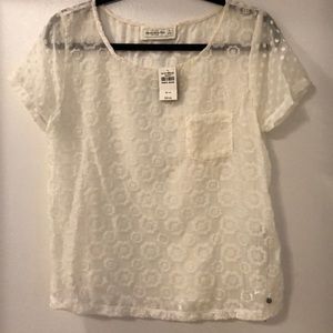 Floral sheer Abercrombie & Fitch top